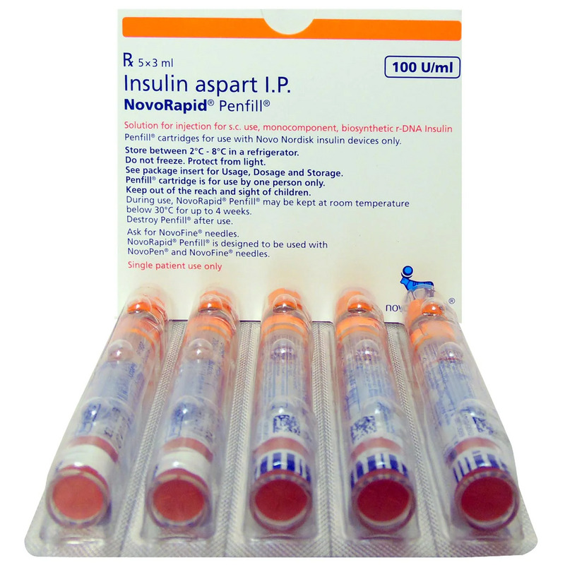 NovoRapid 100IU/ml Penfill 3ml