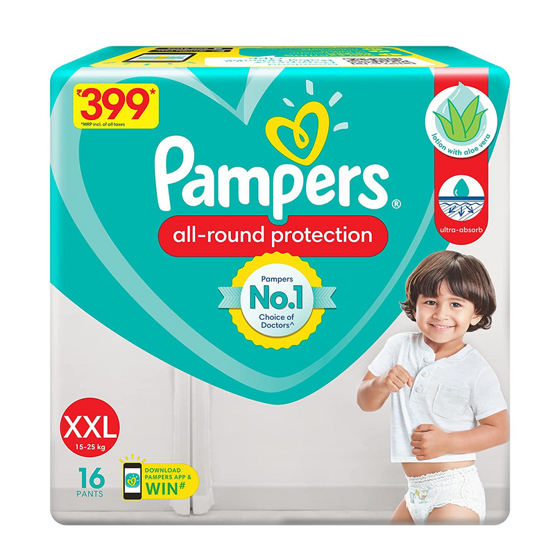 Pampers All Round Protection Diaper Pants XXL (Pack of 16)