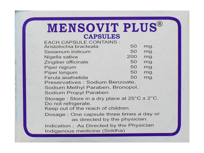 Mensovit Plus Capsule 6's
