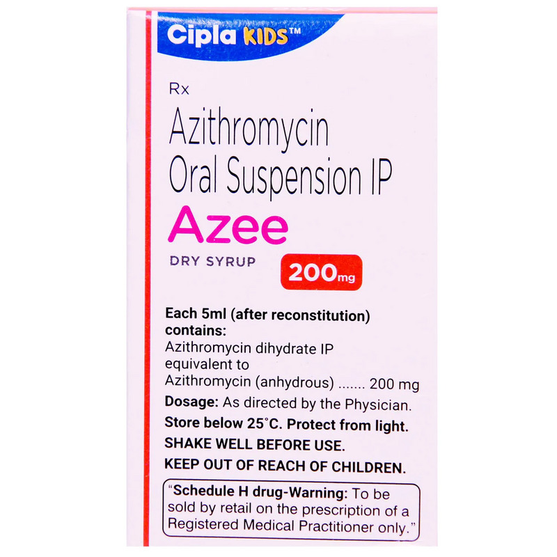 Azee 200mg Peppermint Flavour Dry Syrup 15ml