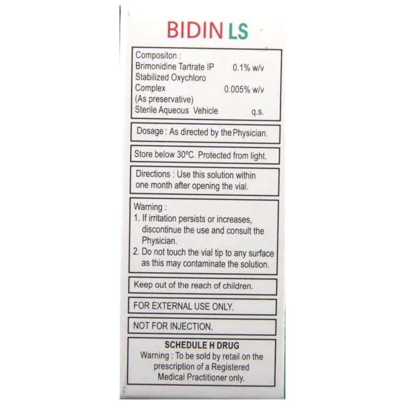 Bidin-LS Eye Drops 5ml