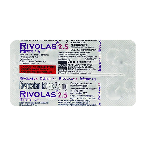 Rivolas 2.5mg Tablet 10's