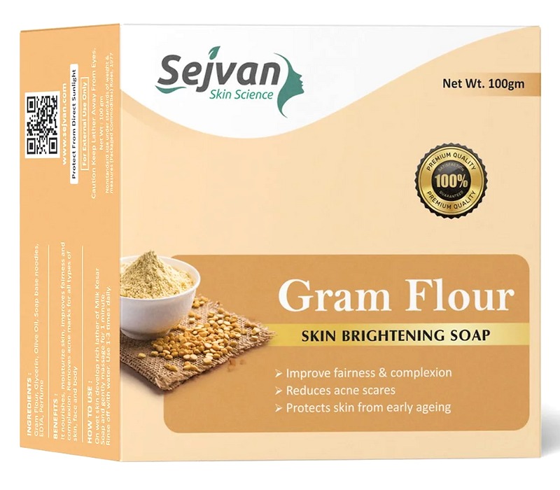 Sejvan Gram Flour Skin Brightening Soap 100g