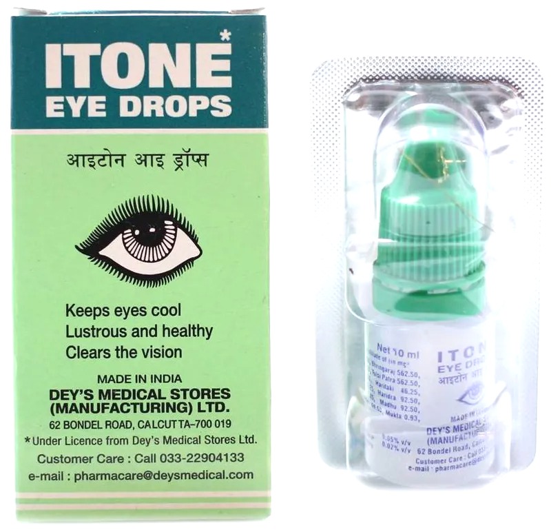 Itone Eye Drops 10ml for protection of eyes from strain, glare, pollution & allergies