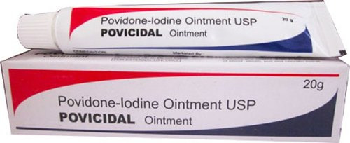 Povicidal 5% Ointment 20g used for treatment and prevention of infections in wounds and cuts