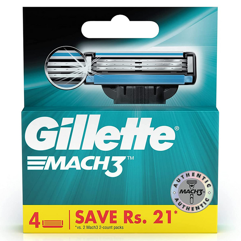 Gillette Mach3 Razor Blade Cartridge 4's