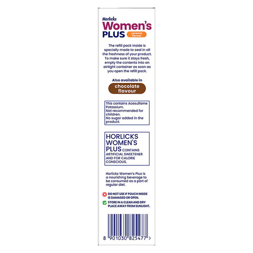 Horlicks Women's Plus Caramel Powder 400g (Refill Pack)