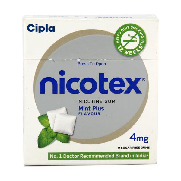 Nicotex 4mg Mint Plus Nicotine Chewing Gum (Sugar Free) 9's