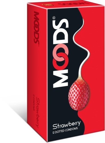 Moods Strawberry Condoms 12's
