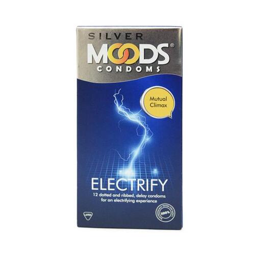 Moods Silver Electrify Condoms 12's