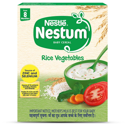 Nestle Nestum Rice Vegetables Baby Cereal 300g Refill Pack (8 to 24 months)