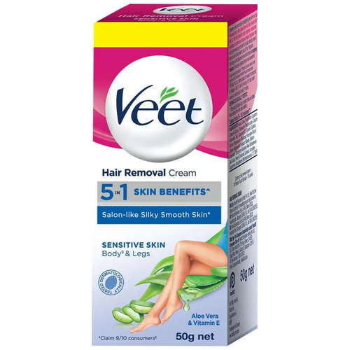 Veet Silk & Fresh Hair Removal Cream for Sensitive Skin 50g