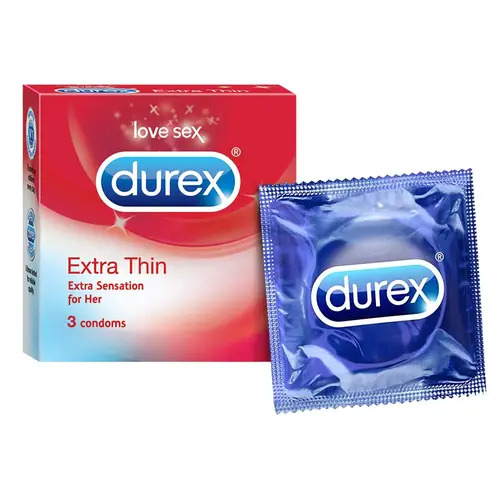 Durex Extra Thin Condoms 3's