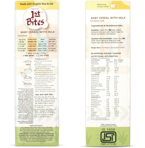 Pristine 1st Bites Stage-2 Rice & Dal Baby Cereal 300g (8 to 24 months)
