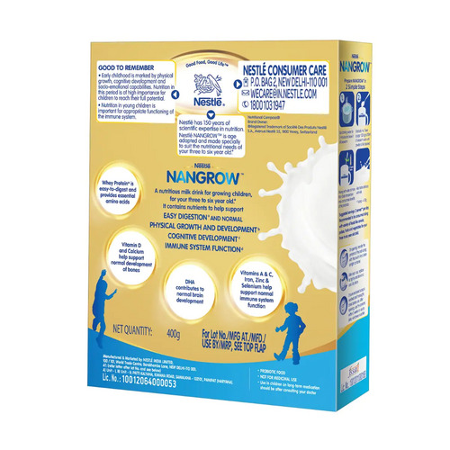Nestle Nangrow Nutritious Creamy Vanilla Flavoured Milk Drink 400g