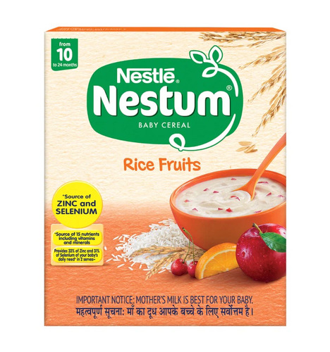 Nestle Nestum Rice Fruits Baby Cereal 300g Refill Pack (10 to 24 months)