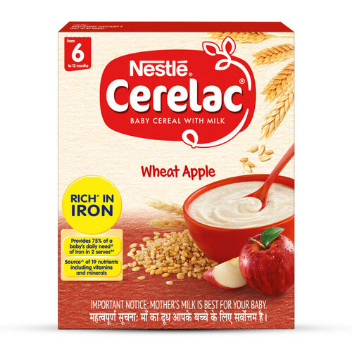 Nestle Cerelac Wheat Apple Baby Cereal with Milk 300g