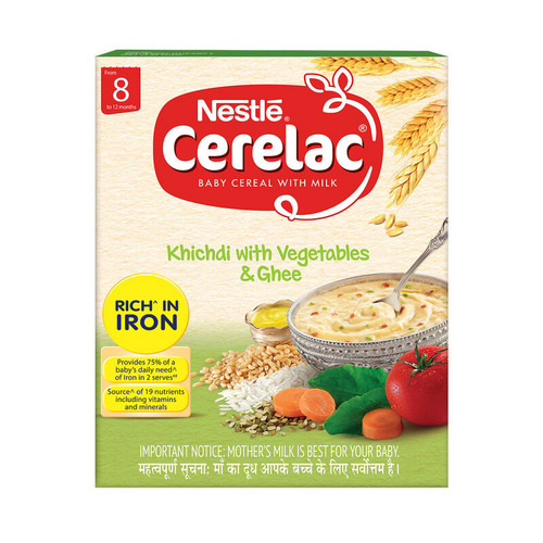 Nestle Cerelac Veg & Ghee Khichdi Baby Cereal with Milk 300g