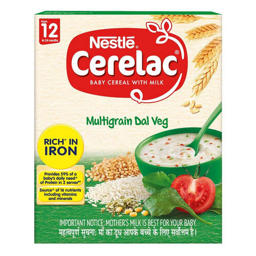 Nestle Cerelac Multigrain Dal Veg Baby Cereal with Milk 300g