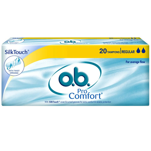 o.b. SilkTouch Pro Comfort Tampons Regular 20's