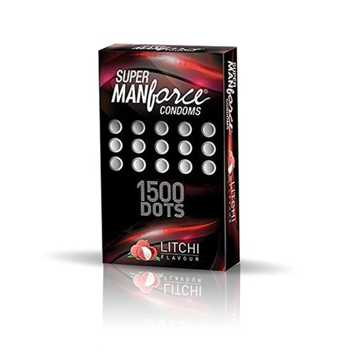 Manforce Litchi 1500 Dots Condoms 10's
