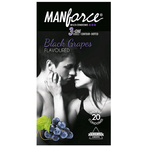 Manforce Black Grapes Wild Condoms 20's