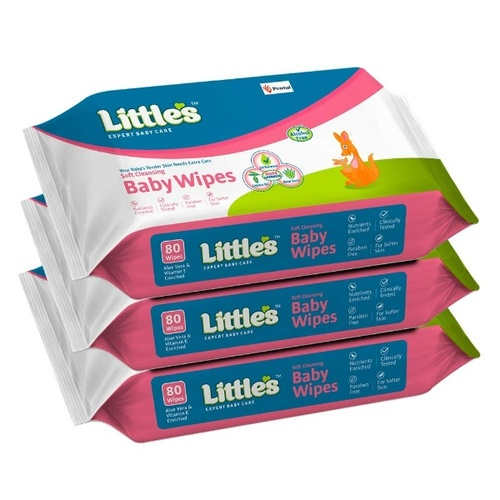 Little's Soft Cleansing Baby Wipes 80's