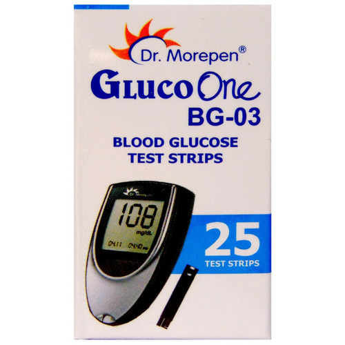 Dr. Morepen Gluco One BG-03 Glucose Test Strips 25's