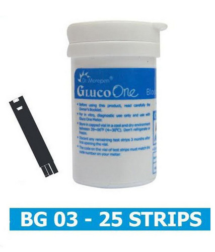 Dr. Morepen Gluco One BG-03 Glucose Test Strips 25's