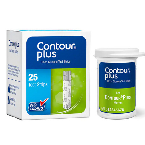 Contour Plus Blood Glucose Test Strips 25's
