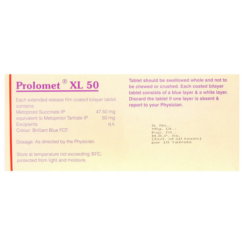 Prolomet XL 50 Tablet 10's