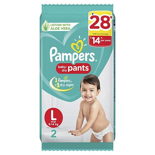 Pampers Happy Skin Diaper Pants Large 2's