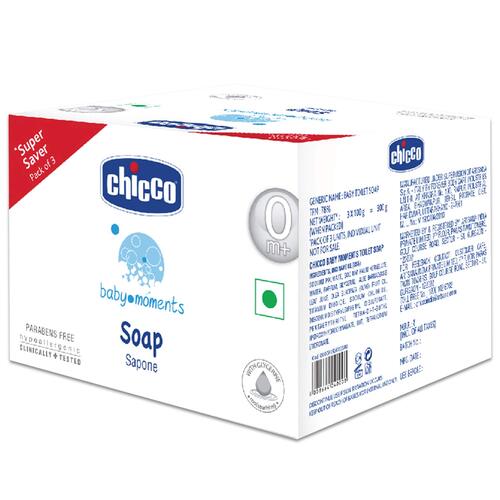 Chicco Baby Moments Soap 75g (Pack of 4)