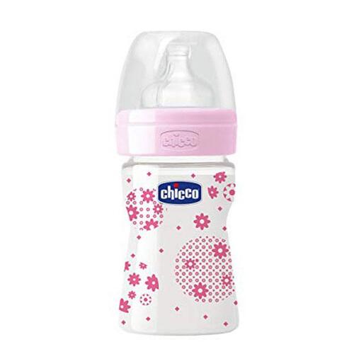 Chicco Wellbeing Pink Feeding Bottle 150ml