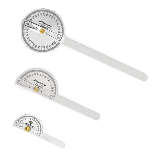 Amazecare Stainless Steel Medical Goniometer - 30cm, 20cm, 11.5cm (Set of 3)