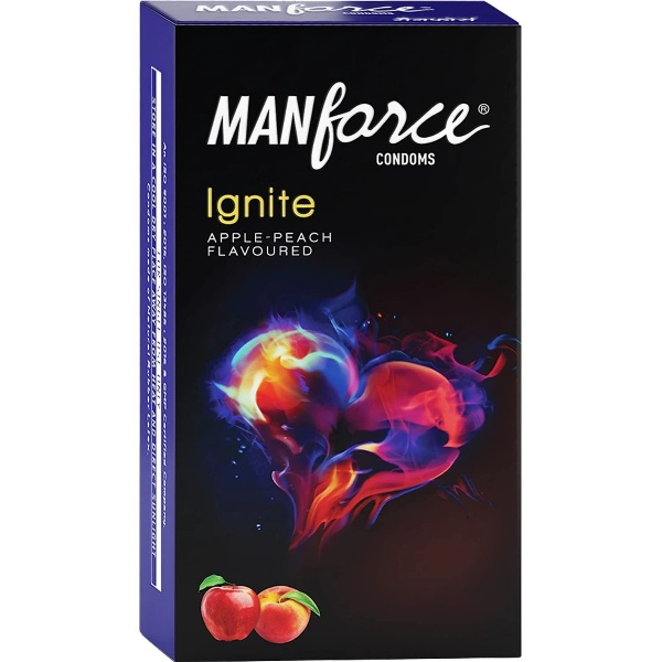 Manforce Ignite Apple Peach Flavoured Condoms 10's