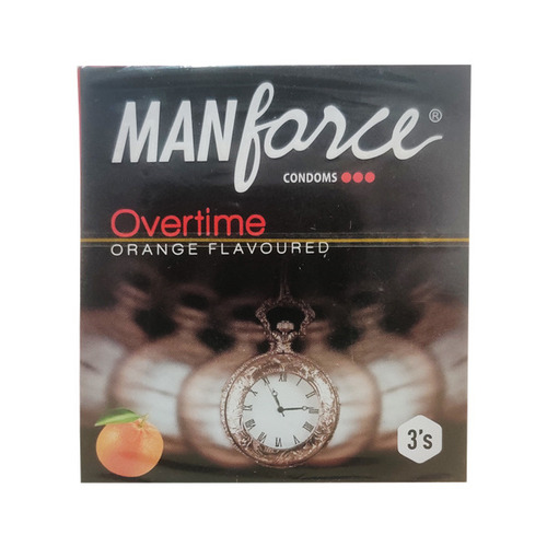 Manforce Overtime Orange Condoms 3's