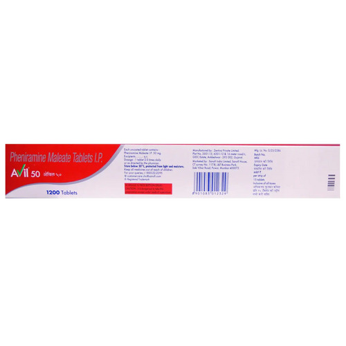 Avil 50mg Tablet 15's contains Pheniramine 50mg