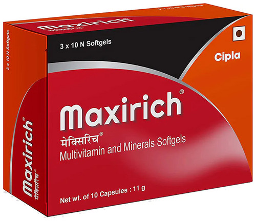Maxirich Multivitamin and Minerals Softgels 10's
