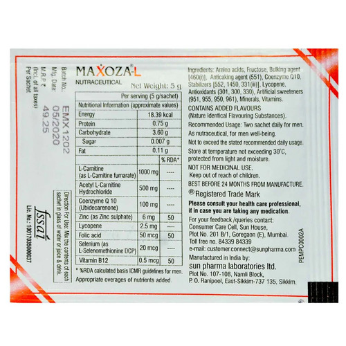 Maxoza-L Nutraceutical Powder 5g