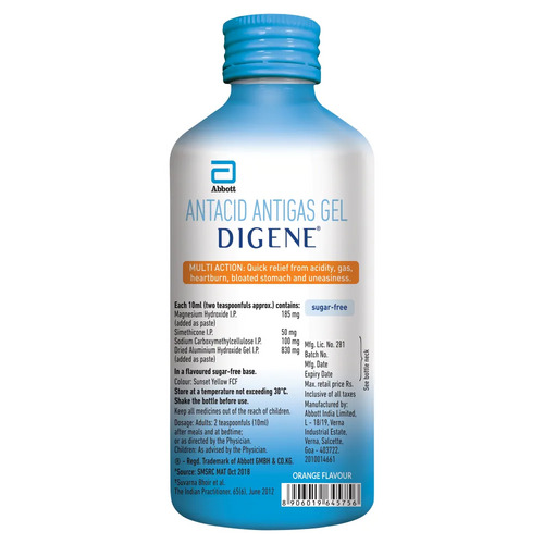 Digene Orange Acidity & Gas Relief Gel 200ml