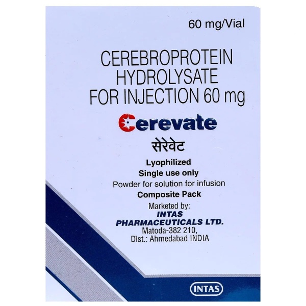 Cerevate 60mg Injection (1 Vial)