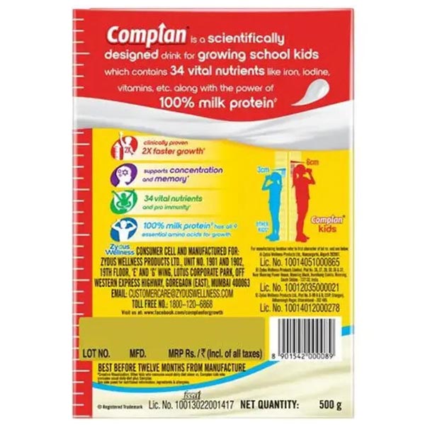 Complan Creamy Classic Nutrition Drink 500g (Refill Pack)