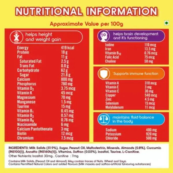 Complan Kesar Badam Nutrition Drink 500g (Jar)