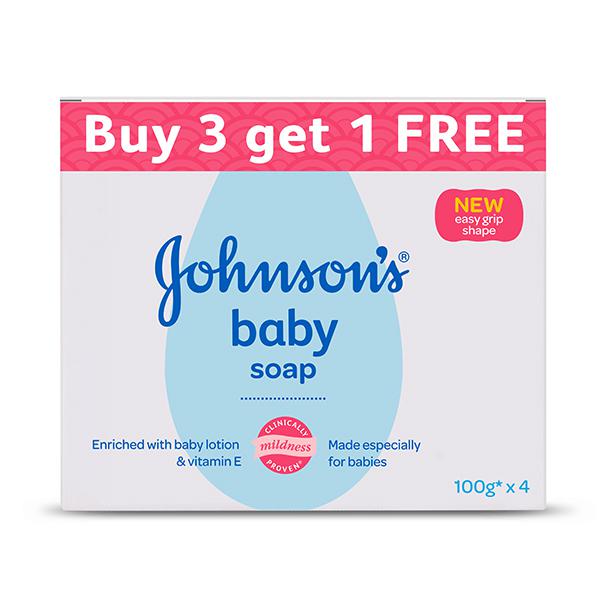 Johnson's Baby Soap 100g (Buy 3 Get 1 Free)