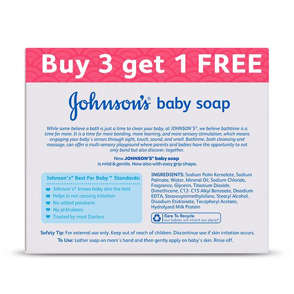 Johnson's Baby Soap 100g (Buy 3 Get 1 Free)