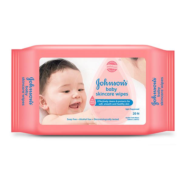 Johnson's Baby Skin Care Wipes 20's