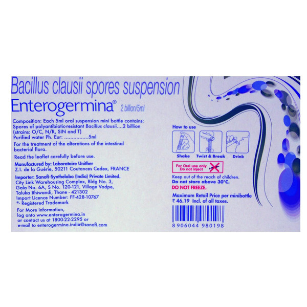 Enterogermina Probiotic Oral Suspension 5ml