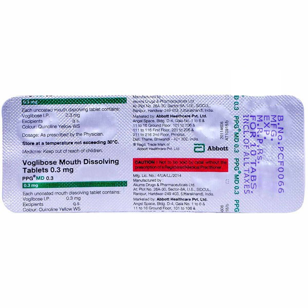 PPG MD 0.3 Tablet 10's