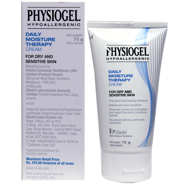 Physiogel Hypoallergenic Daily Moisture Therapy Cream 75g